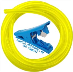 Universele Brandstofslang 5m, 2x3.5mm, Geschikt voor Grasmaaiers en Trimmers, Inclusief Slangenschaar voor Eenvoudige Installatie — thumbnail 1