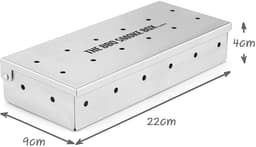 Dailygoods- Rookbox Heavy Duty RVS - Smokerbox - BBQ Accessoire - Universele Roker - 950 ml Capaciteit - 28 Rookgaten — thumbnail 3