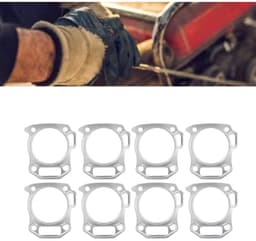 Een set van 10 roestvrijstalen cilinderkoppakkingen, geschikt voor 170F benzinemotor, waterpomp en generatoronderdelen. — thumbnail 1