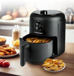 Heteluchtfriteuse - Mini oven - Gezond Frituren - 8 Functies - 2.3 Liter - Zwart — thumbnail 2