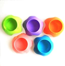 Dailygoody - Strandbekerhouders - Stranduitrusting - Ideaal voor vakanties - Multicolor 5 Pack - Perfect voor dranken en mobiele telefoons - Geschikt . — thumbnail 2