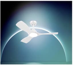 Philips Olas Ventilator met LED lamp - Diameter: 106cm - Instelbaar wit licht van 3000K tot 6500K - Dimbaar tot 5% - Inclusief afstandsbediening - 2650 Lumen - Wit — thumbnail 2