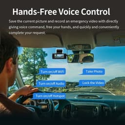 4K Dashcam met GPS, WiFi & 24u Parkeermodus – Voor- en Achtercamera – Sony Sensor – Nachtzicht – Loop Recording – Zwart — thumbnail 4