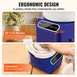 Cellista Aardewerkwiel 450W - Keramiek Draaischijf - Pottenbakkerswiel - Elektrisch Keramiek Wiel - 11 inch - 5 kg Capaciteit - 50-300 RPM — thumbnail 3