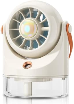 longziming -Draagbare Ventilator - Tafelventilator - Mistventilator - Waterkoeling Met Nevel - Verstelbare Luchtstroom - ABS Kunststof - Compact En Lichtgewicht - Ideaal Voor Reizen En Kantoor - 1 Stuk — thumbnail 2