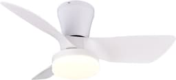 Fantiluxe - Annika - Plafondventilator met verlichting - Wit - Ø76cm - Afstandsbediening - Met lamp - Plafond ventilator - Slaapkamer — thumbnail 3