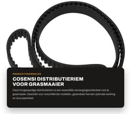 Dailygoods- Distributieriem Vervanging 20 mm - Compatibel met Countax — thumbnail 4
