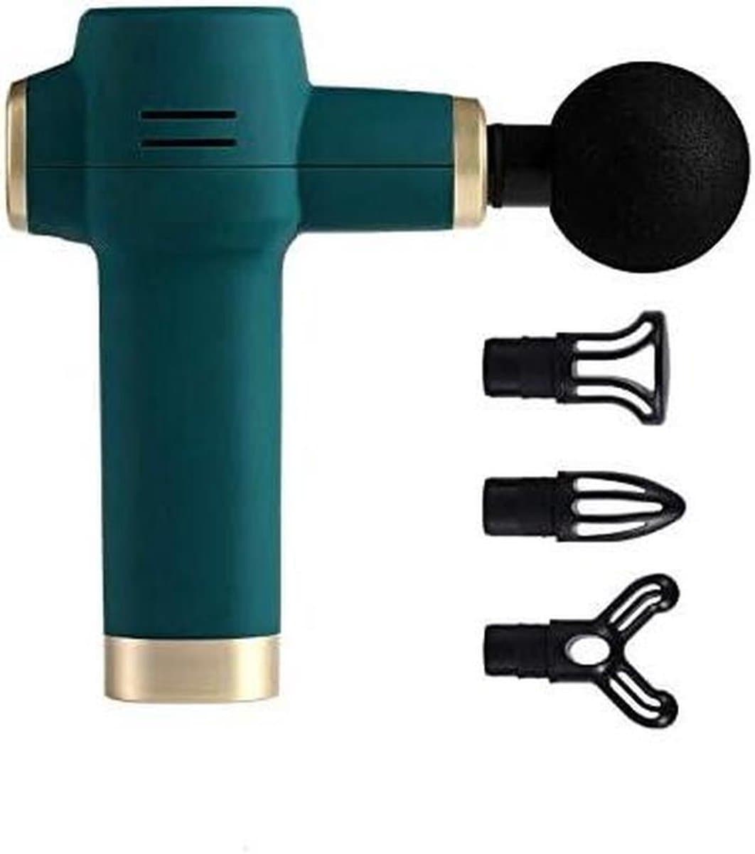 Massagepistool - Mini massageapparaat - Spierherstel - Compact en lichtgewicht - 4 snelheden - Grijs — afbeelding 1