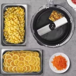 Keukenmachine - Groentesnijder Kaasrasp - Maaltijden Bereiden - 5 Liter Capaciteit - 600W Vermogen - Zilver — thumbnail 2
