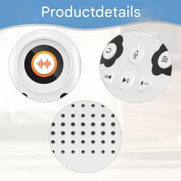 carmdering - MP3 Speler met Bluetooth - Kindvriendelijke Cartoon MP3-speler met Bluetooth 5.0, 64GB, FM-radio, Spraakopname en Ingebouwde Luidspreker – Veilig Muziekspelen voor Kinderen — thumbnail 3