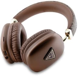 Guess PU Leather 4G Triangle Logo Headphone - Geschikt voor Bluetooth Smartphones - Bruin — thumbnail 3