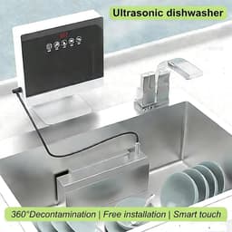 Draagbare Vaatwasser - Mini Vaatwasser Keuken - Snel Afwassen - Geen Installatie Nodig - 380w - Wit — thumbnail 4