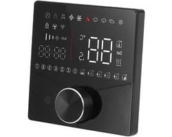 Digitale Thermostaat - Slimme Regelaar - Temperatuur Regelen - Nauwkeurige Controle - LCD Display - Zwart