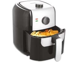 Heteluchtfriteuse - Airfryer Frituurpan - Gezond Bakken - Traploze Temperatuur - 55 Liter - Zwart