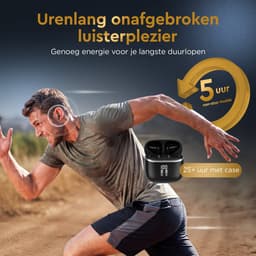 Golden Sound Oortjes draadloos - Draadloze oordopjes - Oortjes - Bluetooth oordopjes - 30 uur batterijduur - Sport oordopjes - Earpods - Led Display - Noise Cancelling - Zwart — thumbnail 4