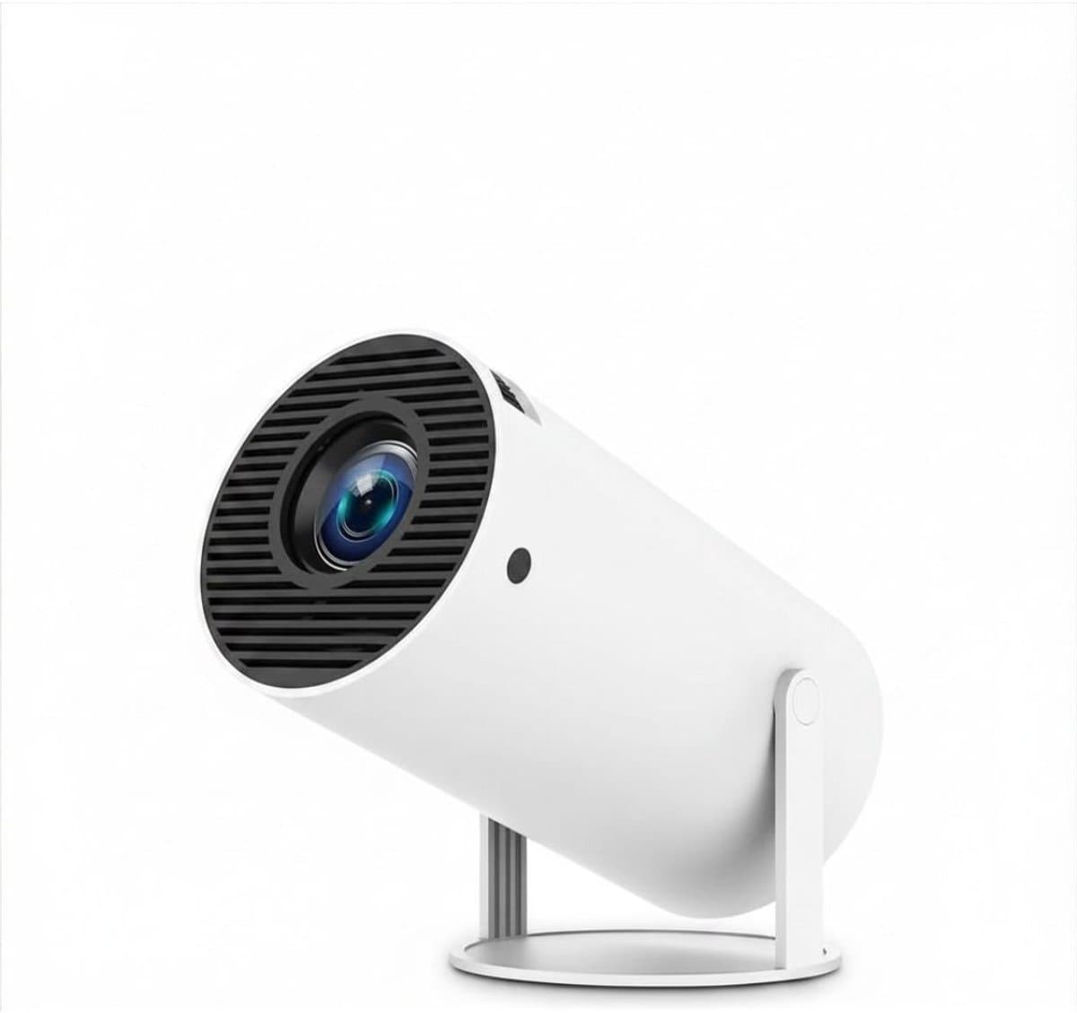 KAD® Mini Beamer - Smart Mini Beamer met WiFi & Bluetooth - Mobiele Thuisbioscoop inclusief Apps - Wit - 17cm x 10cm x 17cm — afbeelding 1