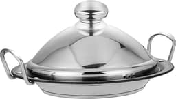 Signature Home, Tajinepan van Roestvrij Staal 26cm met Koepelvormig Stoomdeksel, Zilver — thumbnail 3