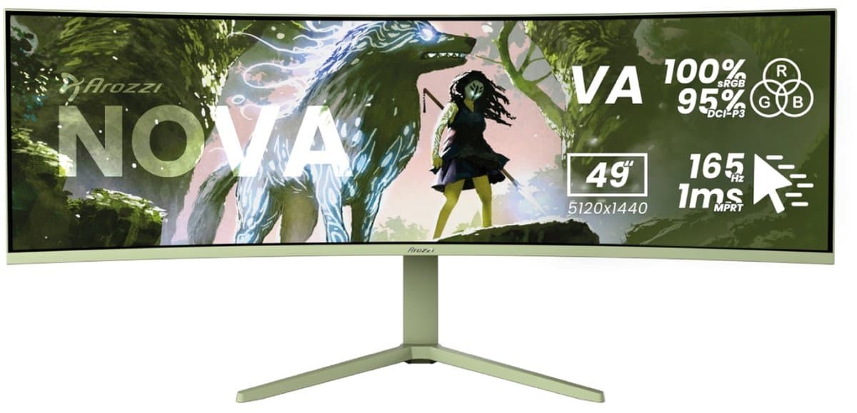 Arozzi Nova Curved 49" 49'' Curved gaming monitor — afbeelding 1