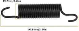 Dailygoods- Idlerspring OEM 732-04323B - Compatibel met MTD/Cub Cadet - Roestvrij Staal - Duurzaam - Schokabsorberend - Effectieve Trillingsverlichting - Veerspanning — thumbnail 4