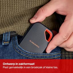 Externe SSD - Snelle Opslag - Bestanden Overzetten - Water en Stofbestendig - 2TB - Zwart — thumbnail 2