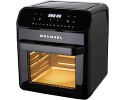 Heteluchtfriteuse - Oven Frituur - Gezond Koken - 12 Programma's - 12 Liter - Zwart
