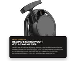Dailygoods- Startkoord vervangingsonderdeel - Geschikt voor GX35 - GX35NT - HHT35S - Grasmaaier - Eenvoudig te gebruiken - Directe vervanging - Startmechanisme
