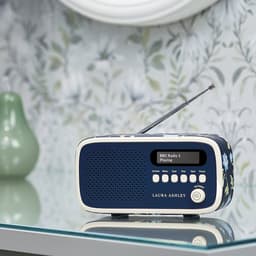 VQ Dexter DAB+/FM Draagbare Radio – Bluetooth – 60 Voorkeuzezenders – LCD Display – Werkt op AA Batterijen – Blauw — thumbnail 4