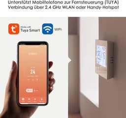 Slimme Thermostaat - Verwarming Bediening - Water Verwarming - App Bediening - 230V - Wit — thumbnail 5