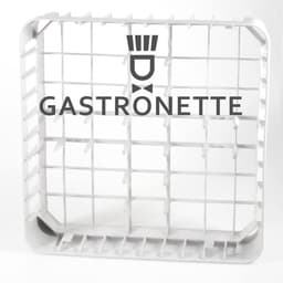 Spoelmand, vingermand, borden, glazen, kopjes, tablets, bordenmand voor horeca, vaatwasser, universeel, kunststof, 40 x 40 cm, grofmazig, stapelbaar, tabletmand — thumbnail 3