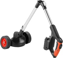 Elektrische Grasmaaier - Opvouwbare Grasmaaier - Gazon Onderhoud - Dual Wheel Assist - 30 cm Snijbreedte - Zwart — thumbnail 1