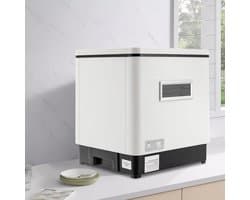 Compacte Vaatwasser - Aanrecht Vaatwasser - Snel Afwassen - Water Tank - 6 Couverts - Wit