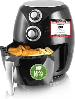 Heteluchtfriteuse - Airfryer XXL - Gezond Frituren - Snel opwarmen - 45 liter - Zwart — thumbnail 4