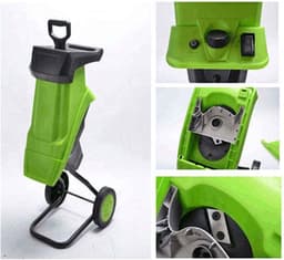 Elektrische Tuinversnipperaar - Houtversnipperaar Mulcher - Tuinafval Verwerken - Stille Werking - 2500W - Groen — thumbnail 2