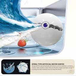 Mini Vaatwasser - Draagbare Afwasmachine - Keuken Schoonmaken - Automatische Uitschakeling - 23 x 23 x 22 cm - Wit — thumbnail 4