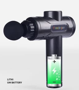Mini Massagepistool - Fascia Gun Draagbaar - Spierontspanning Herstel - 4 Snelheden Instelbaar - 1600 Gram - Zwart — thumbnail 3