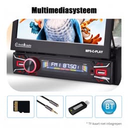 ESSGOO 1Din Autoradio - 7 Inch IPS HD Elektrisch Klapscherm - Apple Carplay & Android Auto (Draadloos) - Bluetooth, Aux, USB, SD & MP5 - Achteruitrijcamera — thumbnail 5