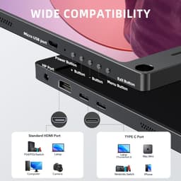 UPerfect 15,6" Portable Monitor – Draagbare Monitor & Draagbaar Scherm voor Werk, Gaming & Entertainment — thumbnail 5