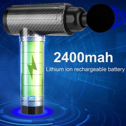 Mrs. Jones Deep Tissue Spiermassagepistool sporters percussie massageapparaten nekrug schouder lichaamspijnverlichting 30 snelheden stille handmassageapparaat LCD touchscreen 10 koppen . — thumbnail 4