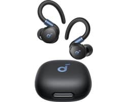 soundcore Sport X20 oordopjes by Anker - draadloze sport oordopjes met oorhaak - Bluetooth - Noise cancelling - Diepe bas - IP68 waterdicht - Zweetbestendig - 48 uur batterij - Sport oortjes voor hardlopen - Fitness en gym