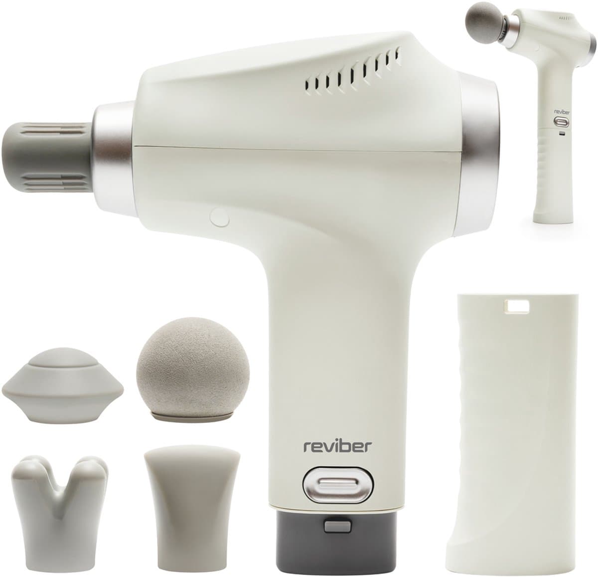 Reviber RV-MALP Gen 3 Deep Tissue Percussion Massager - USB oplaadbaar - 5 opzetstukken - verlengbare handgreep — afbeelding 1