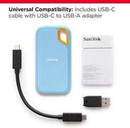 Draagbare SSD - Externe Harde Schijf - Snelle Data Opslag - Hoge Snelheid NVMe - 1 TB Capaciteit - Zwart Oranje — thumbnail 4