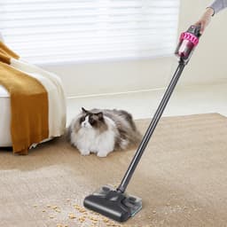 Draadloze Steelstofzuiger – 3-in-1 Handstofzuiger voor Thuis & Auto – Krachtige Zuigkracht voor Hardhouten Vloeren, Tapijt & Huisdierhaar – Met Nat- & Droogfunctie – Oplaadbaar — thumbnail 3