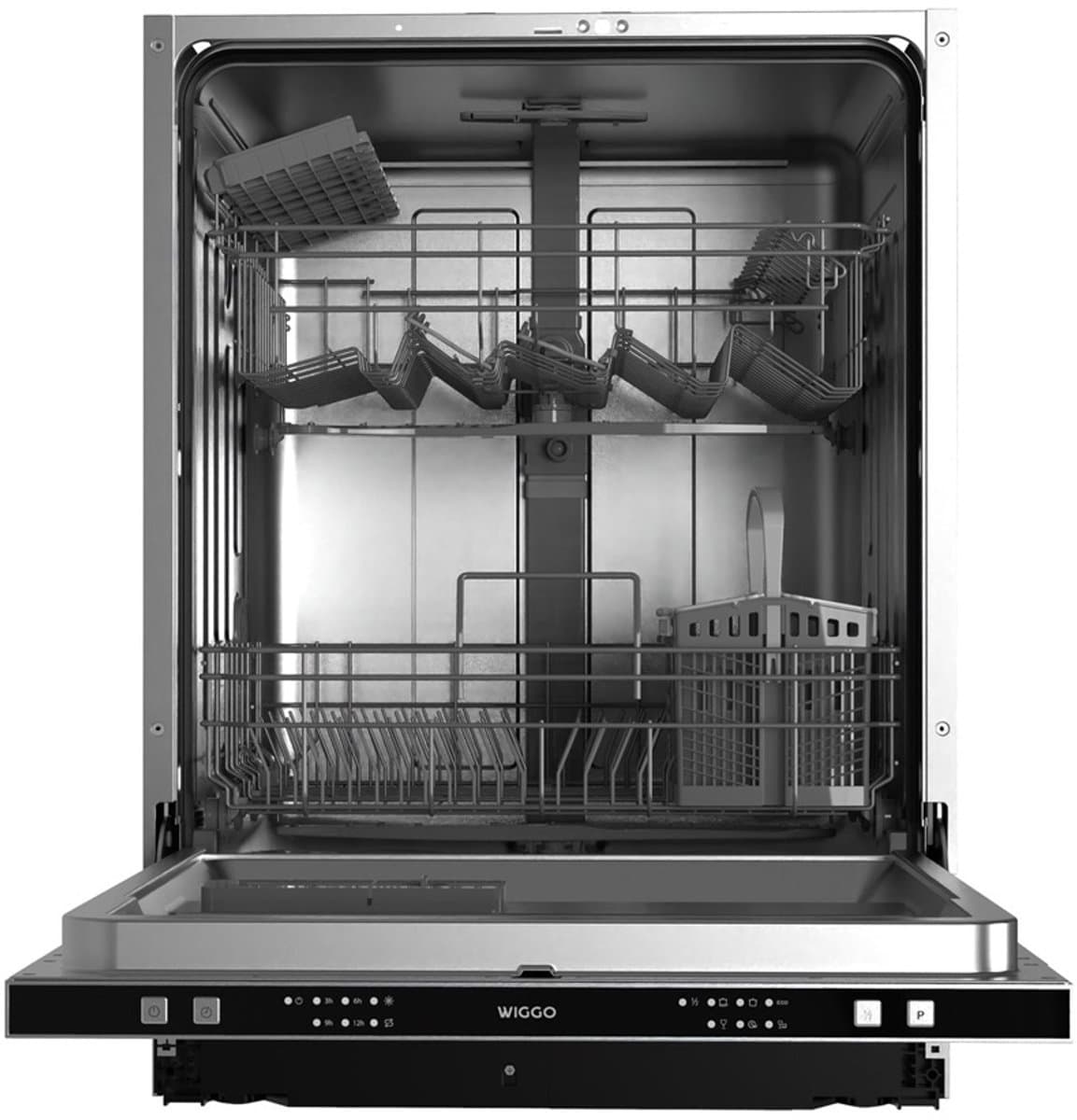 Wiggo WD-B4596E(X) Inbouw Vaatwasser - 45 cm - Roestvrijstaal — afbeelding 1