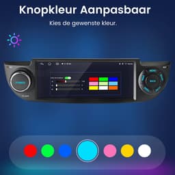 Hexinex Quad-Core autoradio Geschikt voor Fiat 500 (2007-2015) - Draadloos CarPlay, Android Auto, Ondersteunt DAB+, multimediaspeler, 2GB+64GB, zwart — thumbnail 3