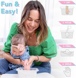 Baby Aandenken Set - Hand Voet Gips - Herinneringen Maken - Eenvoudig en Snel — thumbnail 5