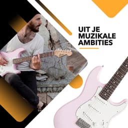 Finesse Elektrische Gitaar met Versterker - met Videocursus - Gitaar - Volwassenen - Kind - Roze — thumbnail 4