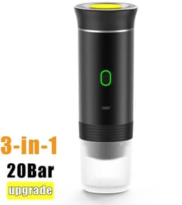 Seth Select Koffiezetapparaat - Koffiemaker - Espressomachine - Draagbare Elektrische Capsule Koffiezetapparaat - Espresso Pot - Draadloze Verwarmingspomp - Koffiezetapparaat Reizen en Auto 3 In 1 Koffiepot — thumbnail 1