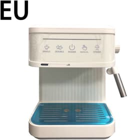 EAFC MK-868 Halfautomatische espressomachine - met 20 bar pomp druk en stoompijpje voor melkschuim, semi-automatisch retro koffiezetapparaat voor thuis - wit — thumbnail 1