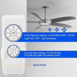 Smart Universele Afstandsbediening voor Plafondventilator en Verlichting met Timer en Snelheidsinstellingen — thumbnail 1