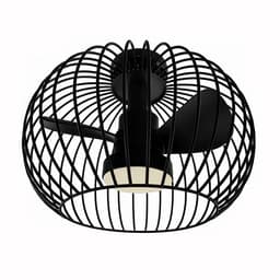 Plafondventilator Wire Ø 40 cm zwart — thumbnail 1